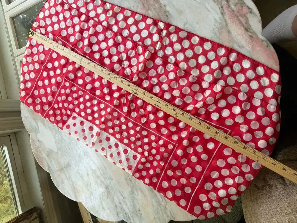 Vintage Red and White Polka Dot Square Scarf Bandana